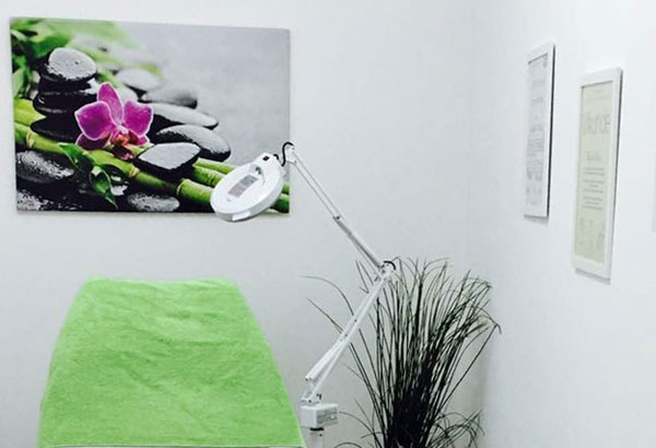 Blick in das Kosmetikstudio